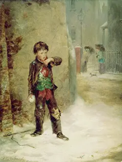 Mulready: On His Defence ' boy with a snowball