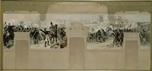 Crayon: Defence of Pantin in 1814