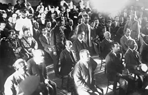 Izmir: Defendants at the interrogation in Izmir, 1926