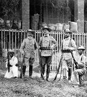 Windhoek: Defending German official's house, Windhoek, SW Africa