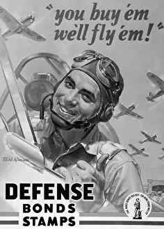 Conflicting: Defense Bond & Stamp Poster From