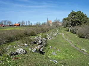 Gotland: Defensive wall, Vastergarn, Gotland, Sweden