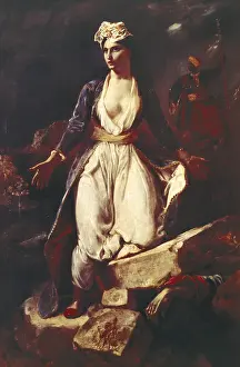 Missolonghi: Delacroix, Eugene, (1798