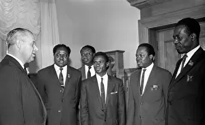 Welcomes: Delegation of Ghana visits USSR