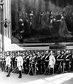 Mirrors: Delegations of the German regiments in Versailles, 1871