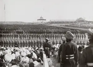 Though: Delhi Durbar, probably 1911, main parade