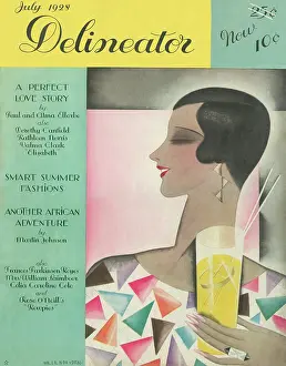 Sleek: Delineator cover, July 1928