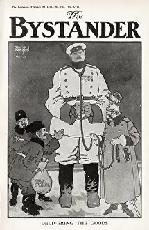 Symbolised: Delivering the Goods, WWI cartoon