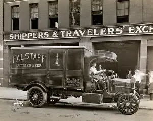 Falstaff: Delivery truck c. 1910