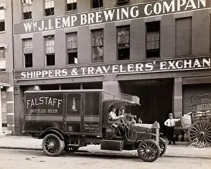 Falstaff: Delivery truck c. 1910