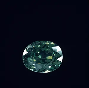 Glitter: Demantoid garnet cut stone