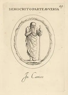 Abraham Blooteling: Democritus, ancient Greek philosopher, c. - oo460-370 BC