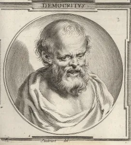 Lacademia Todesca: Democritus, Ancient Greek philosopher, c.460-370 BC