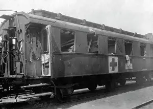 Bombings: Demolished medical train, 1918
