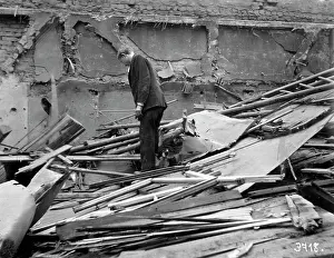 Plumbers: Demolished plumbers workshop, 1918