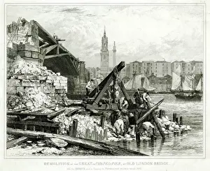 Improvements: Demolition of the old London Bridge 1832