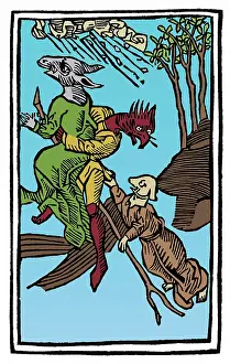Sabbath: Demons Riding to Witches Sabbath, 1489