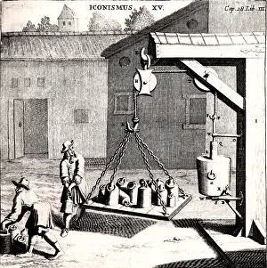 Hung: Demonstrating the strength of a vacuum. by Otto