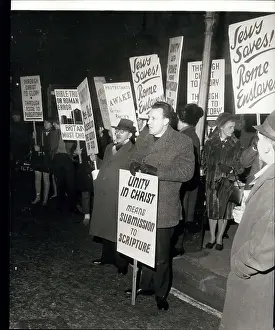 Preach: Demonstration against Archbishop preaching in RC Cathedral