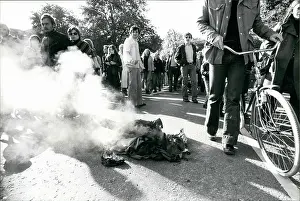 Basques: Demonstration against Basque executions in Spain