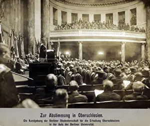 Silesia: Demonstration of the Berlin Student Union for