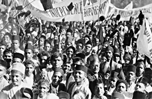 Bombay: Demonstration in Bombay for the independence of India, 1928