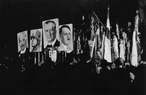 Hundreds: Demonstration in Budapest, 1938