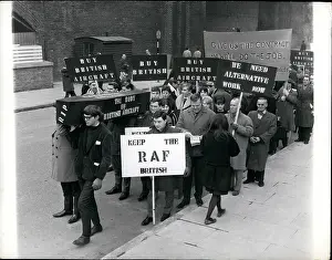 Proceeding: Demonstration against cancellation of aircraft contracts