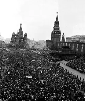 Tereshkova: Demonstration to celebrate a space flight of V.Tereshkova