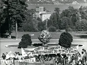 Junta: Demonstration against Chilean Junta, Geneva, Switzerland