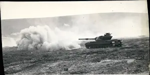 Warham: Demonstration of Conqueror tank, Bovington, Dorset