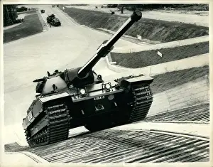 Researches: Demonstration of Conqueror tank, Chertsey, Surrey