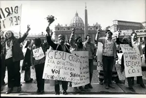 Conscientious: Demonstration by conscientous objectors in Rome, Italy