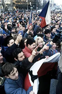 Sparked: Demonstration - flags - Wenceslas Square