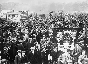 Demonstration during the general strike in London, 1926