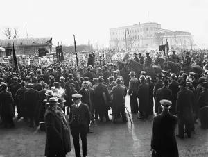 Whitehall: Demonstration in front of the german consulate in New York