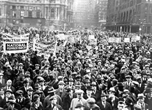 Request: Demonstration during the Great Depression in Philadelphia, 1