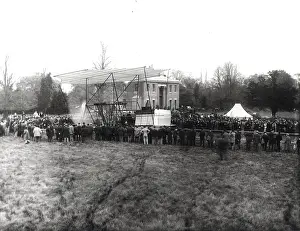 Hiram: Demonstration of Hiram Maxim's flying machine