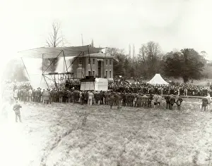 Hiram: Demonstration of Hiram Maxim's flying machine Baldwyns Park