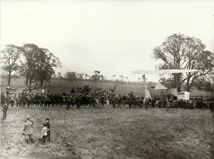 Hiram: Demonstration of Hiram Maxim's flying machine Baldwyns Park