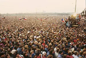 Josek: Demonstration - Letna plain - Prague - general view
