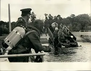 Frogman: Demonstration of load carrier, Land Day at Chobham, Surrey