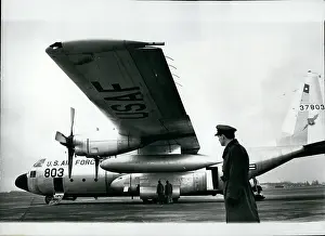 Contemplates: Demonstration of Lockheed C130E aircraft at RAF Northolt