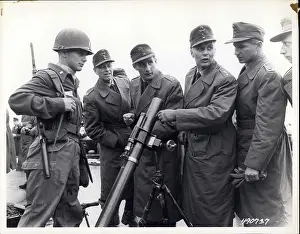 Firepower: Demonstration of mortar at Baumholder, West Germany