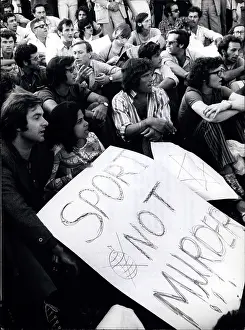 Interrupted: Demonstration against Munich Olympics terrorist attack