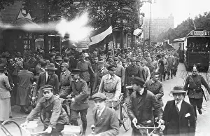 Tramway: Demonstration of national associations in Berlin, 1929