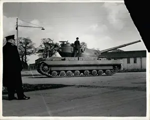 Centurion: Demonstration of new Conqueror tank, Leeds, Yorkshire