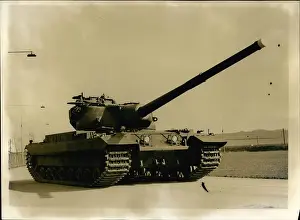 Centurion: Demonstration of new Conqueror tank, Leeds, Yorkshire