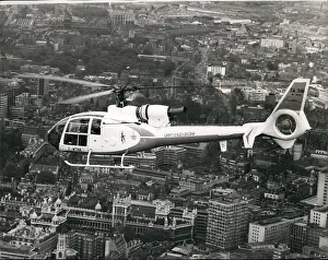 Internally: Demonstration of new Gazelle helicopter over London