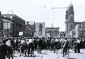 Odeonsplatz: Demonstration at Odeonsplatz, Munich